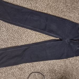 navy blue straight leg jeans